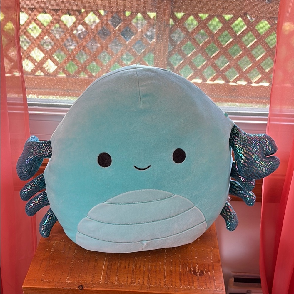 Blue Squishmallow scorpion